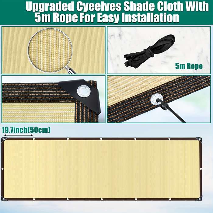 1pcs Yellow Pvc Balcony Privacy Screen