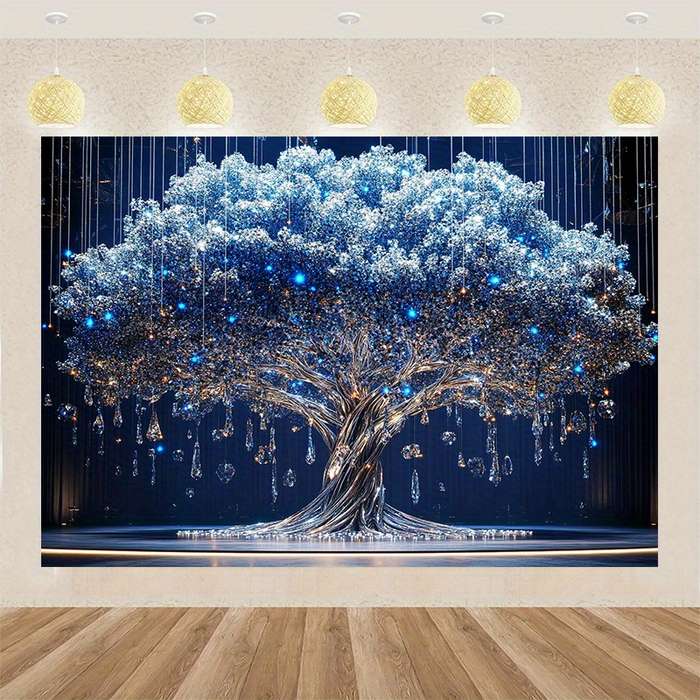 1 Tree Of Life Tapestry With Diamonds