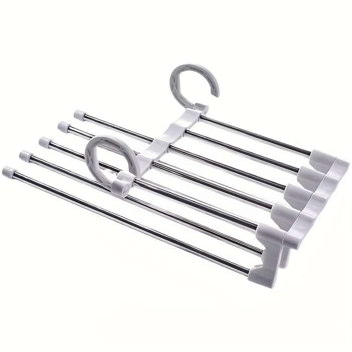 1 Space-Saving 9-Tier Metal Trouser Rack