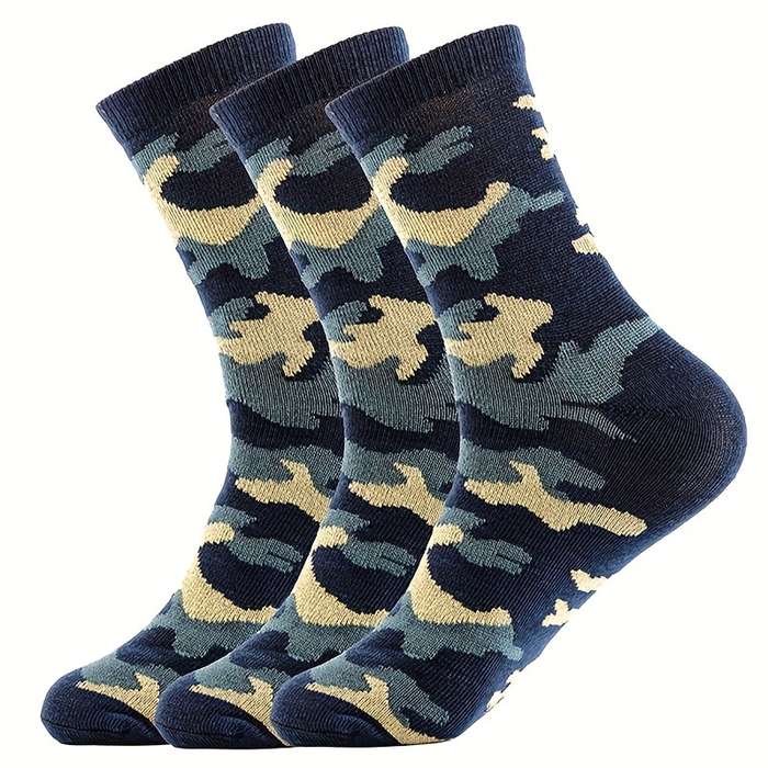 3-Pack Men's All Season Camouflage Socks