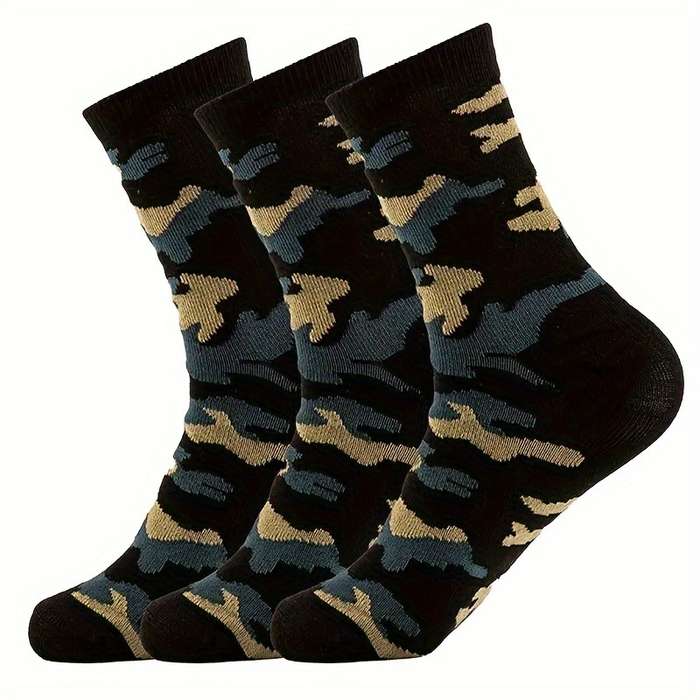 3-Pack Men's All Season Camouflage Socks