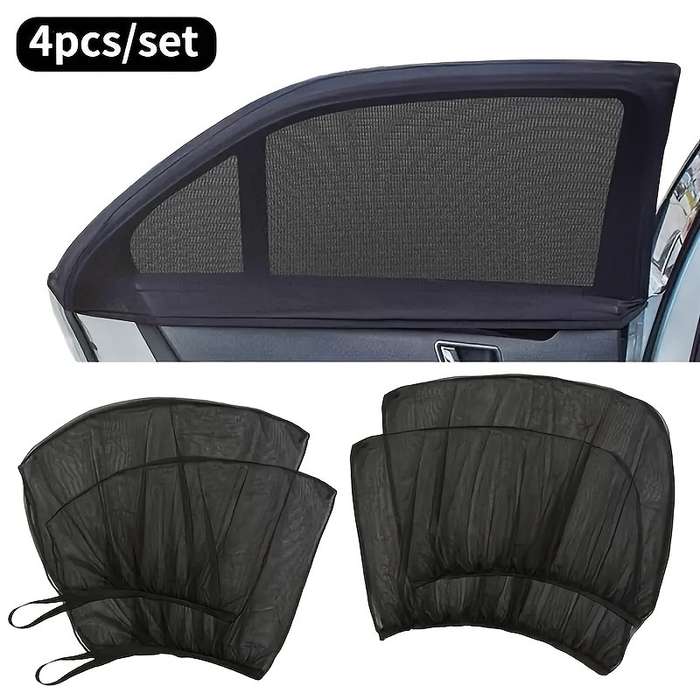 4-Piece Car Side Window Visor Set