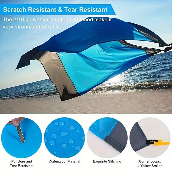 1 x Waterproof And Sand-Proof Beach Blanket