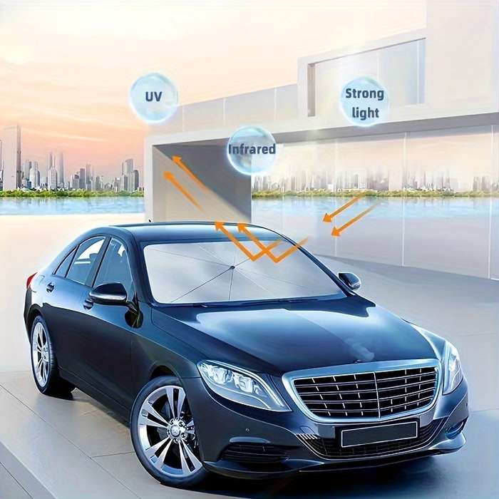 Titanium Silver Car Sun Visor
