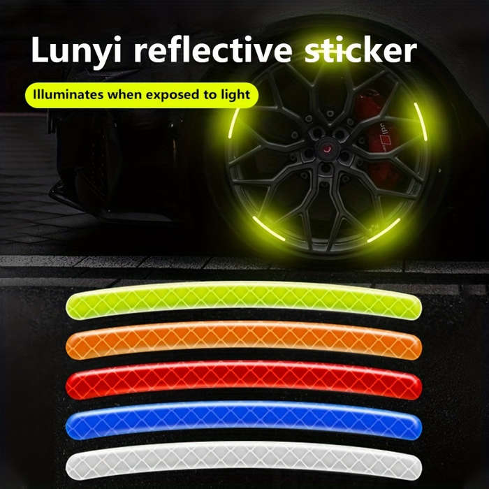 20 Pieces Reflective Wheel Stickers