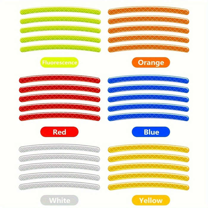 20 Pieces Reflective Wheel Stickers