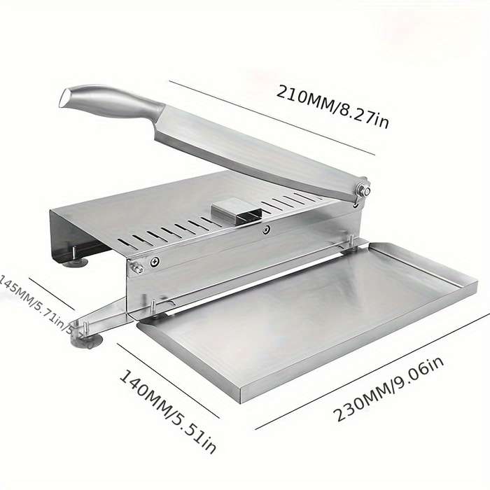 Easy-to-Clean Stainless Steel Manual Meat Slicer