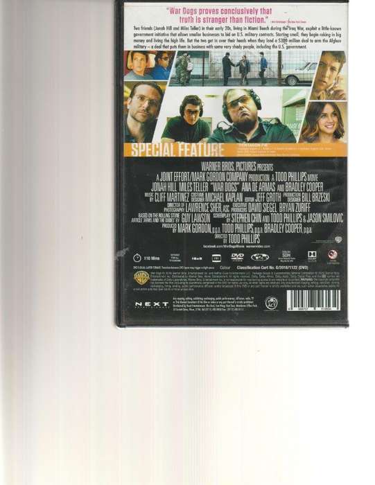 WAR DOGS DVD