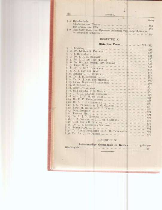 DIE PROSA VAN DIE TWEEDE AFRIKAANSE BEWEGING deur Dr. P.C. SCHOONEES