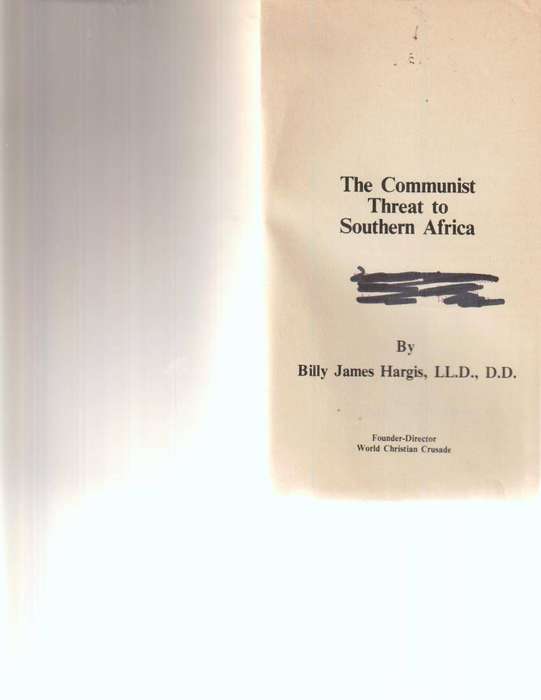 THE COMMUNIST THREAT TO SOUTHERN AFRICA