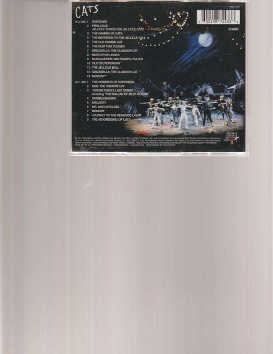 CATS, ORIGINAL CAST RECORDING, 2 CD SET