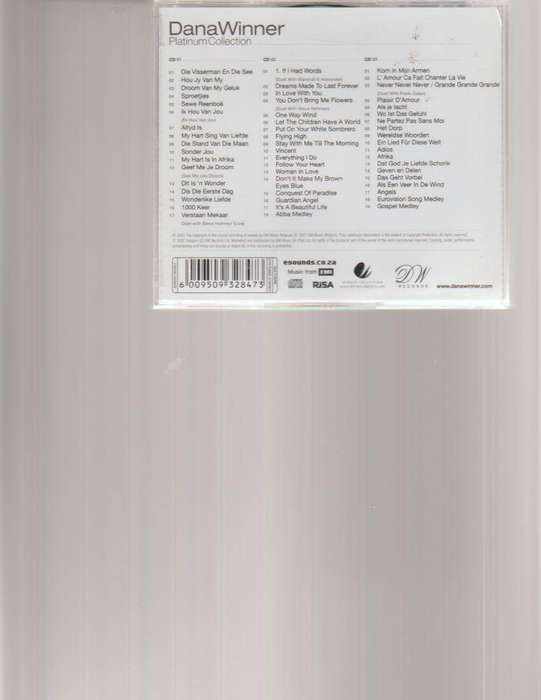 DANA WINNER, PLATINUM COLLECTION 3 CD SET