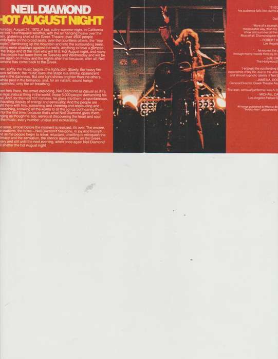 NEIL DIAMOND, HOT AUGUST NIGHT 2 DISCS