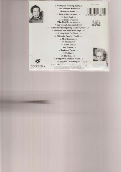 THE DEFINITIVE SIMON and GARFUNKEL CD