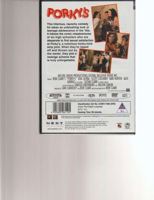 PORKEY'S DVD