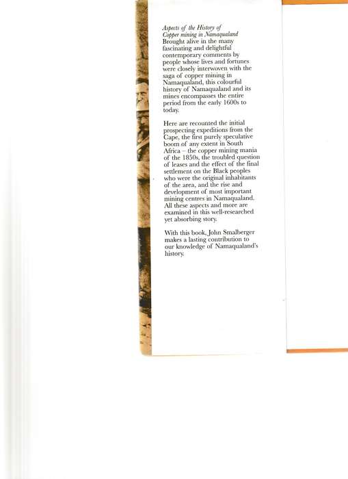 A HISTORY OF COPPER MINING IN NAMAQUALAND 1846-1931