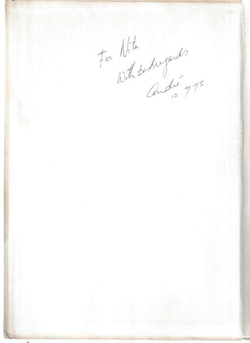 AND FINALLY, GOD MADE WOMEN by ANDRE DE WET, LIMITED COPIES NUMBERED AND SIGNED