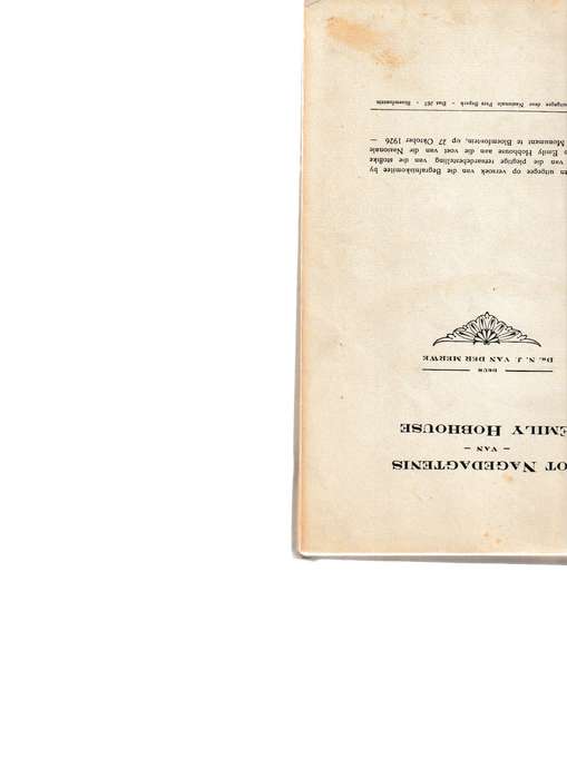 TOT NAGEDAGTENIS VAN EMILY HOBHOUSE