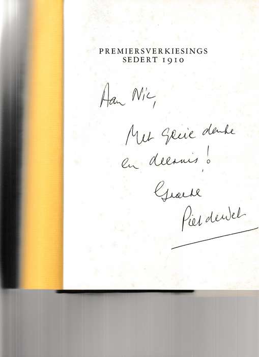 PREMIERS-VERKIESINGS SEDERT 1910 deur M.VC. BOTHA