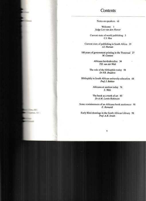BIBLIOPHILIA AFRICANA VI