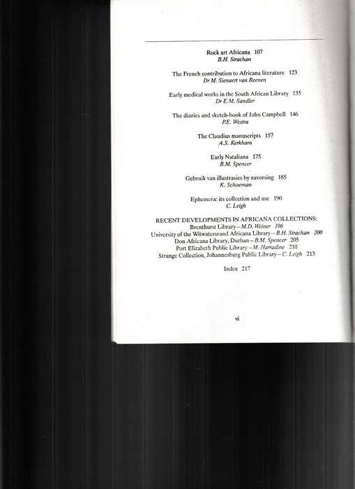 BIBLIOPHILIA AFRICANA VI