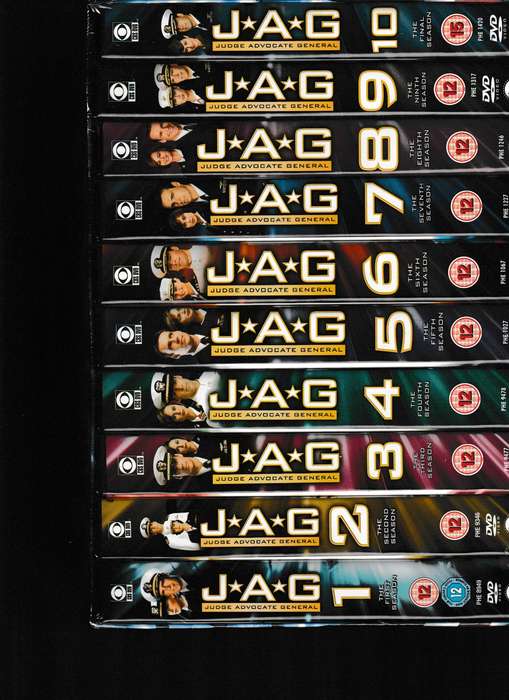 J.A.G JUDGE ADVOCATE GENERAL, COMMANDER'S SERIES ALL 10 SEASONS ON DVD 54 DISCS