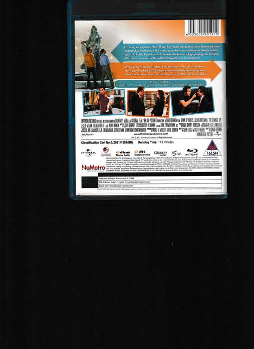 THE CHANGE-UP BLU RAY
