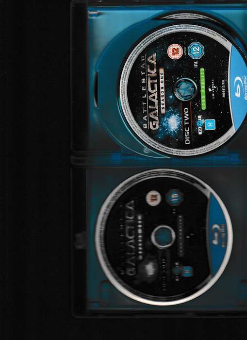BATTLESTAR GALACTICA SERIES 1, 3, 4 AND FINAL SEASON BLU RAY 15 DISCS