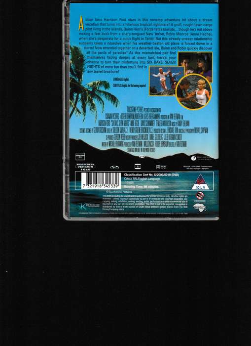 SIX DAYS SEVEN NIGHTS DVD