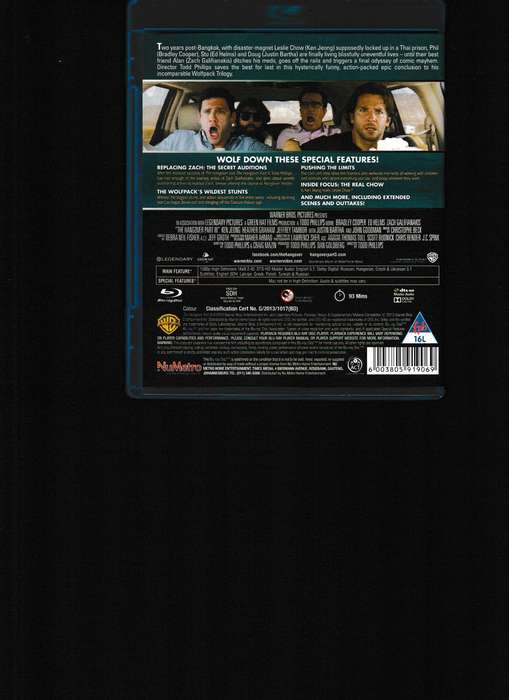 HANGOVER PART III BLU RAY