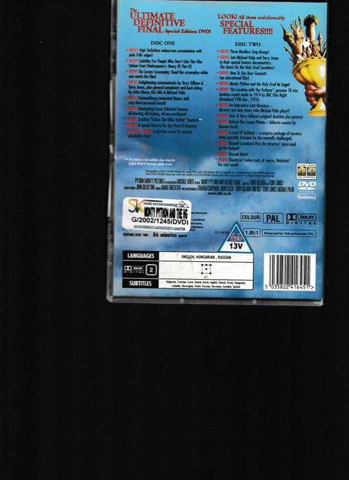 MONTY PYTHON AND THE HOLY GRAIL 2 DVD SET