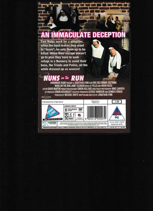 NUNS ON THE RUN DVD