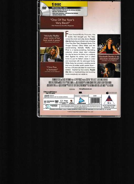 PEOPLE LIKE US DVD