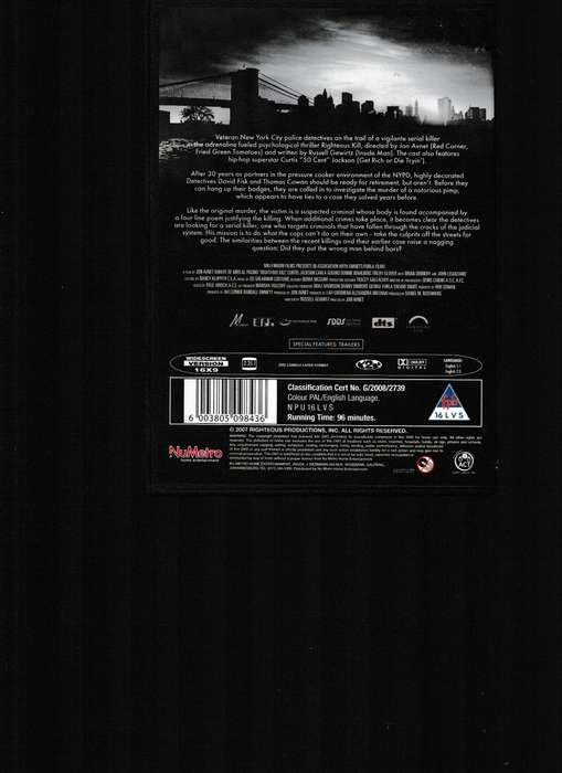 RIGTEOUS KILL DVD