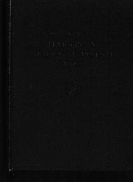 LEXICON IN VETERIS TESTAMENTI LIBROS