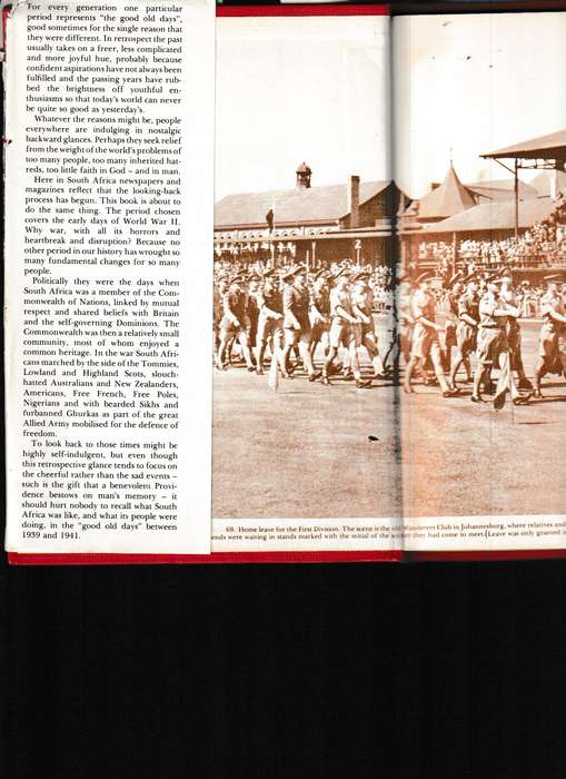 AS WE WERE, SOUTH AFRICA 1939-1941
