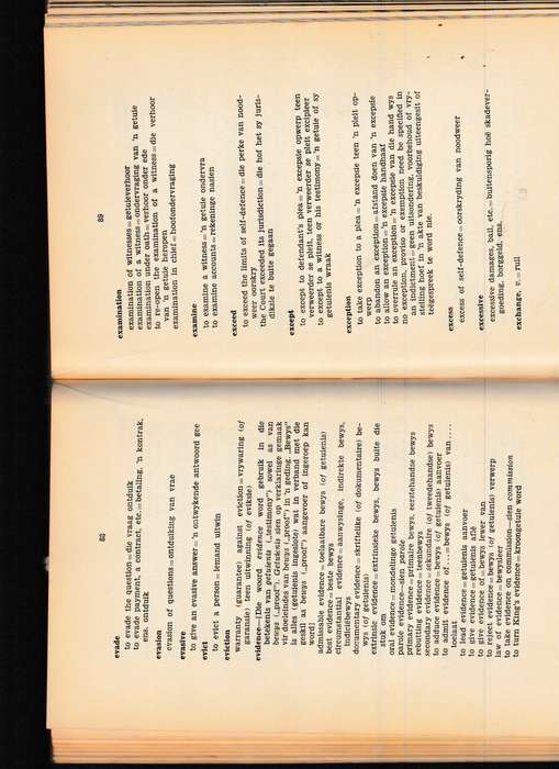REGSWOORDEBOEK, ENGELS-AFRIKAANS 1 STE UITG. 1933