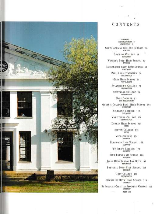 HISTORIC SCHOOLS OF SOUTH AFRICA