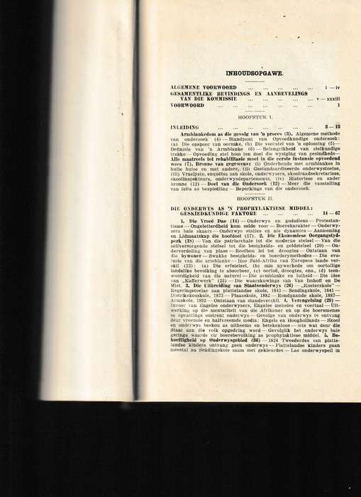 ONDERWYS EN DIE ARMBLANKE, 1 STE UITG. 1932