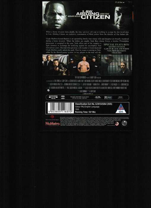 LAW ABIDING CITIZEN DVD