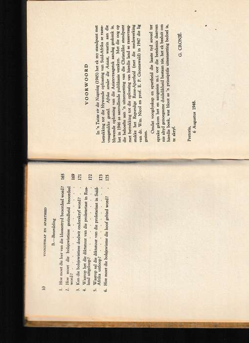 VOOGDYSKAP EN APARTHEID