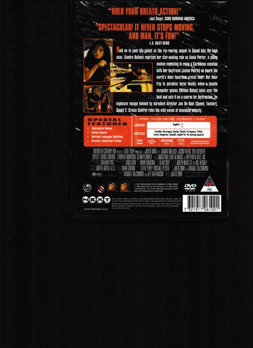 SPEED 2 DVD