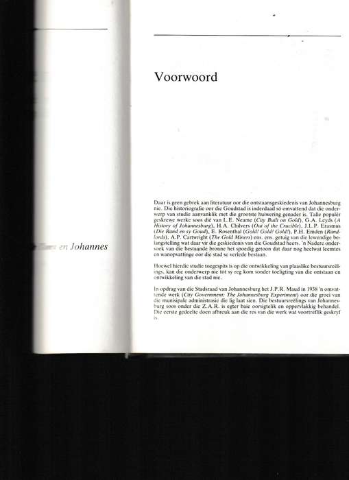 JOHANNESBURG 1886-1899, ONTSTAAN EN EERSTE BESTUURSREELINGS deur M.S. APPELGRYN