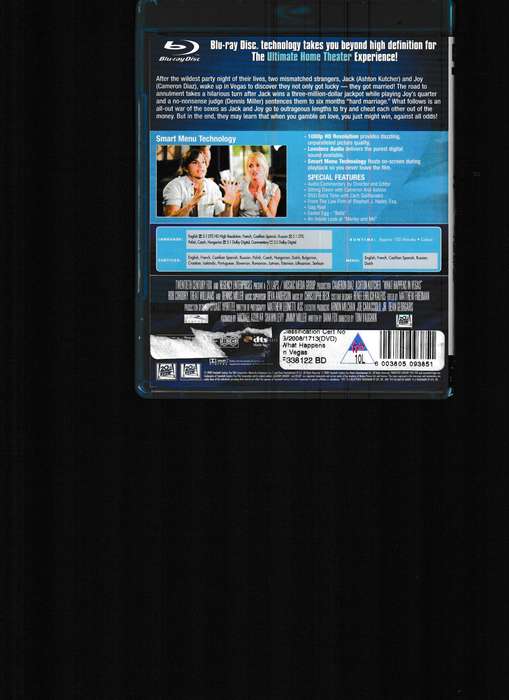 WHAT HAPPENS IN VEGAS BLU RAY