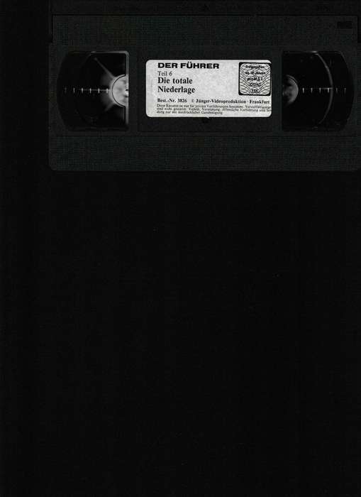 DER FUHRER ADOLF HITLER UND DAS 3. REICH 6 VHS TAPES