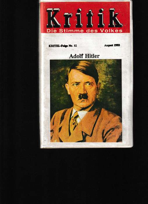 3 VHS TAPES ADOLF HITLER, GEHEIME REICHSSACHE AND WAFFEN-SS HITLER'S ELITE KAMPFTRUPPE