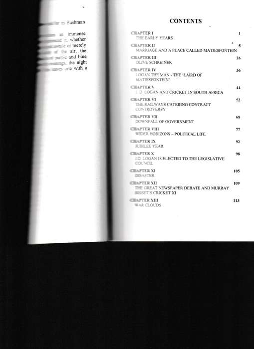 LOGAN'S WAY: THE LIFE AND TIMES OF J.D. LOGAN... A MATJIESFONTEIN CHRONICLE