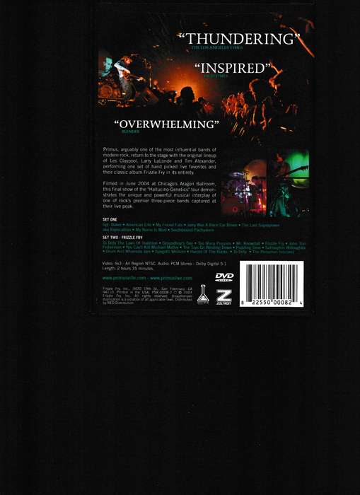 PRIMUS, HALLUCINO-GENETICS, LIVE 2004 DVD