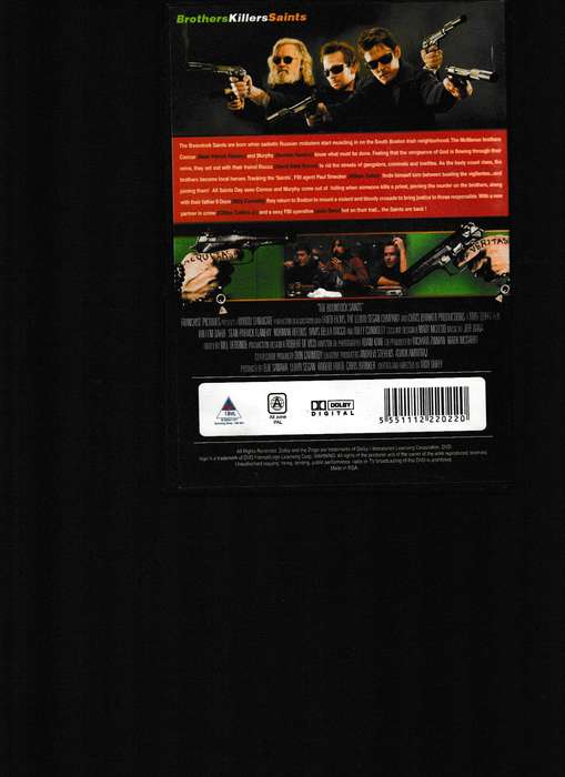 THE BOONDOCK SAINTS DVD
