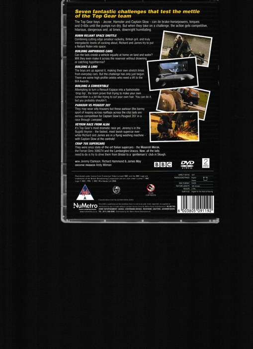 TOPGEAR, THE CHALLENGES 1-4 COLLECTION 6 DVD BOX SET